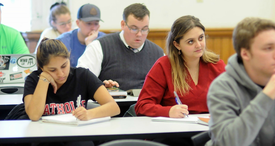 Students in anthropology class